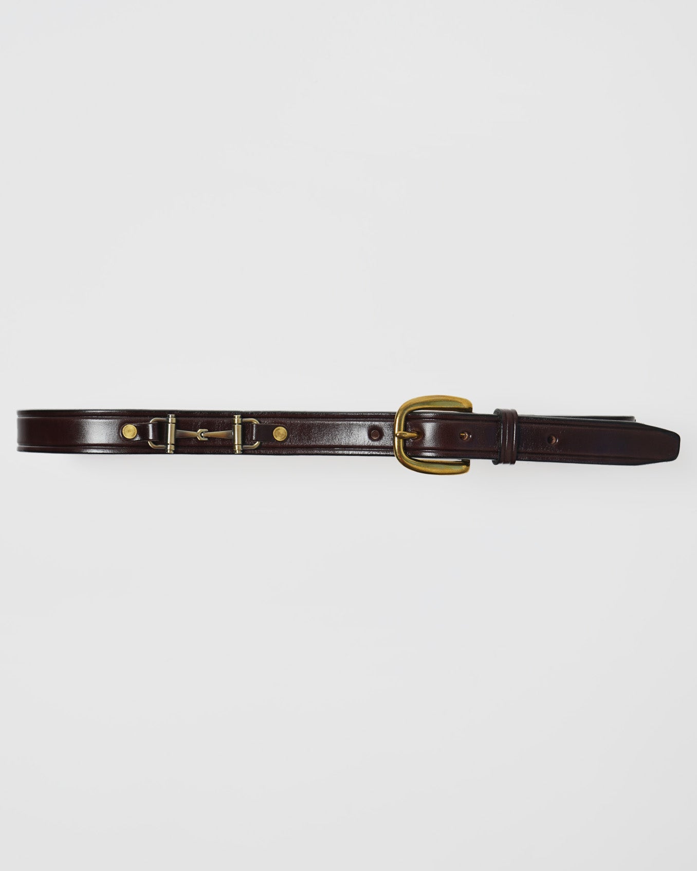 Cinturón de piel c/filetes Tory Leather Co.