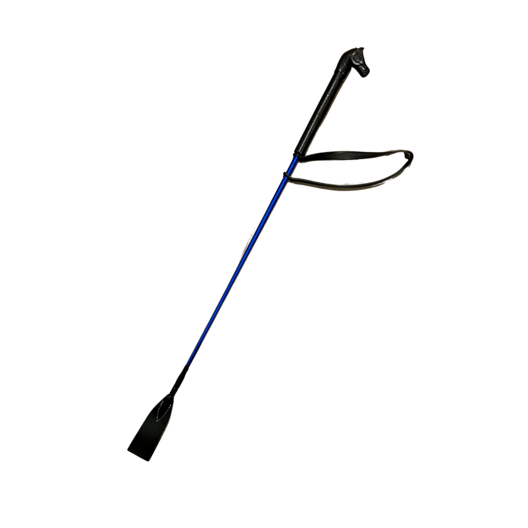 Fuete con mango de caballo 67 cm.