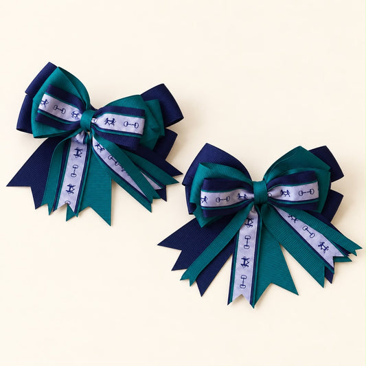 Moños Kathryn Lily Eq Teal Ribbons