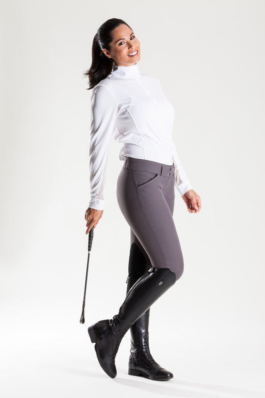 Beige FD riding breeches for men