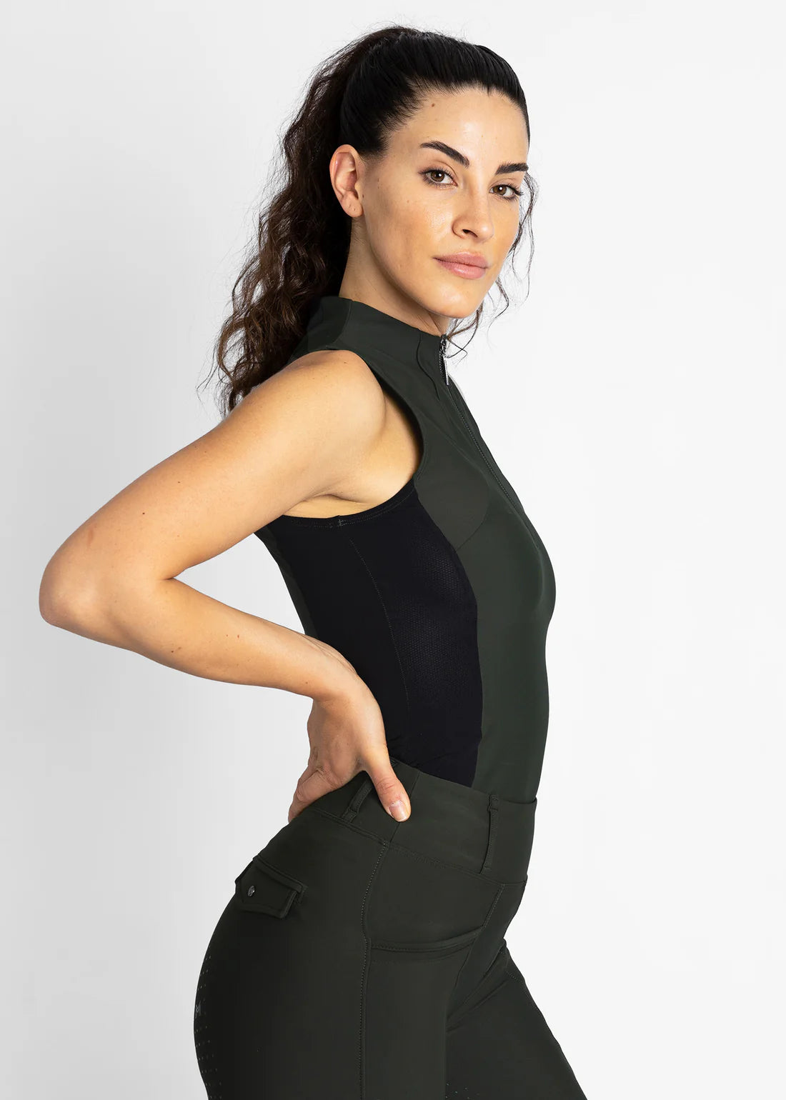 Blusa sin manga Base Layer para mujer Maximilian