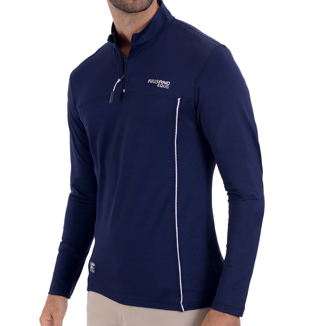 Fullsand Men's Long Sleeve Zip Up T-Shirt