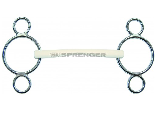 Pessoa snaffle rubber bar HS